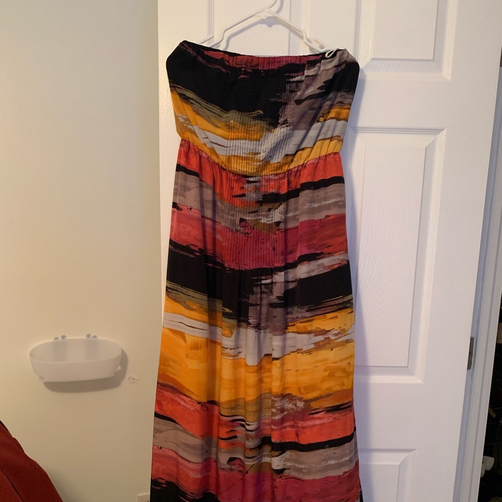 Sleeveless strapless  floor length dress XL